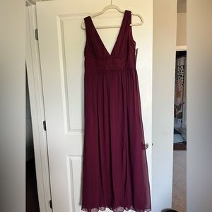Wine colored Levkoff bridesmaid dress. Size 16. New/never worn. Tag still on!